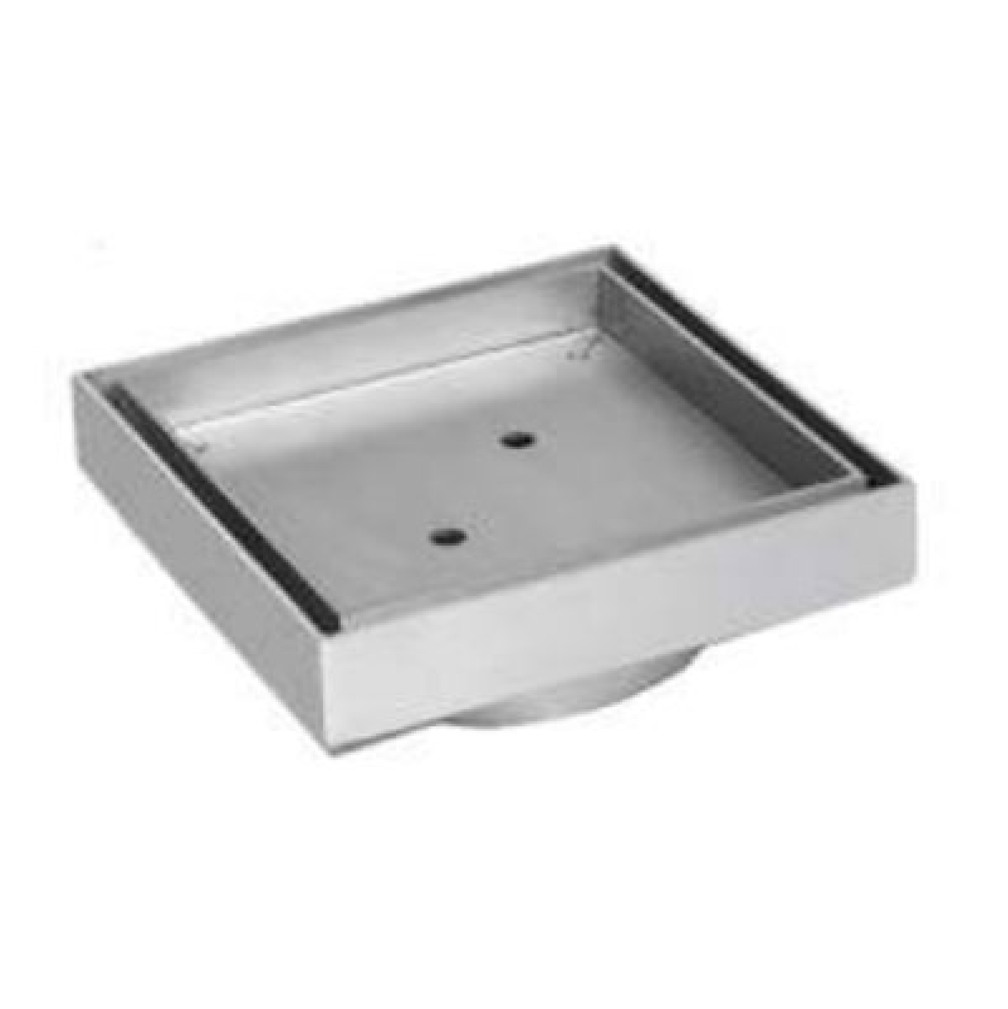 HardwareCity 100MM X 100MM MATT Stainless Steel TILE DRAIN